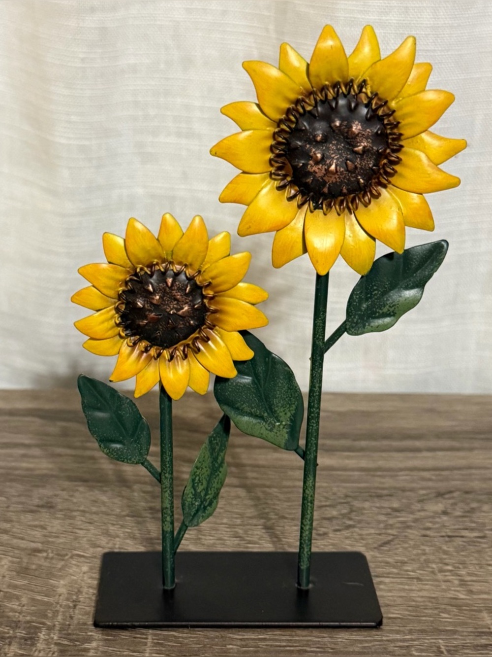 Metal Sunflowers Photo/Card Holder Decor - Picture 1 of 5